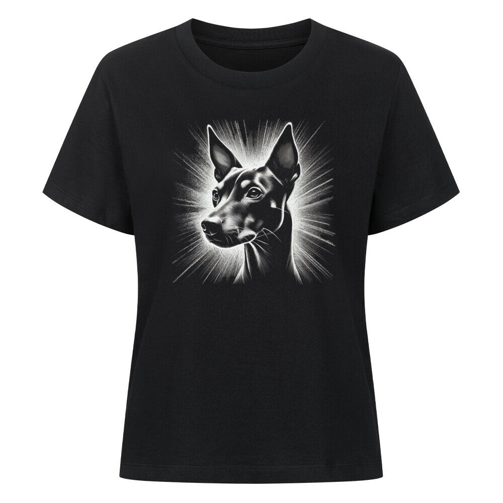 Premium Damen-Shirt "Manchester Terrier - Shine" Schwarz – hunde-shirt.de
