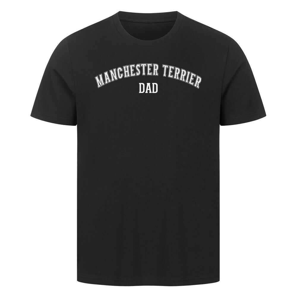 Premium T-Shirt "Manchester Terrier - DAD" Schwarz – hunde-shirt.de