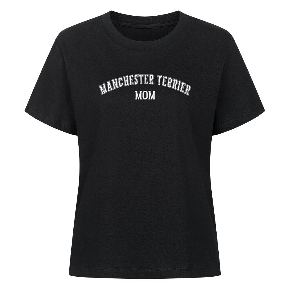 Premium Damen-Shirt "Manchester Terrier - MOM" Schwarz – hunde-shirt.de