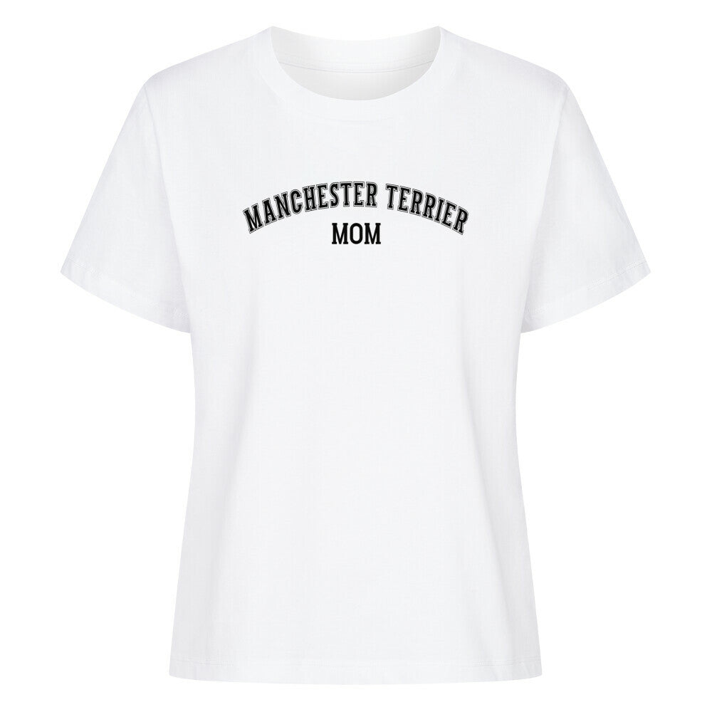 Premium Damen-Shirt "Manchester Terrier - MOM" Weiß – hunde-shirt.de