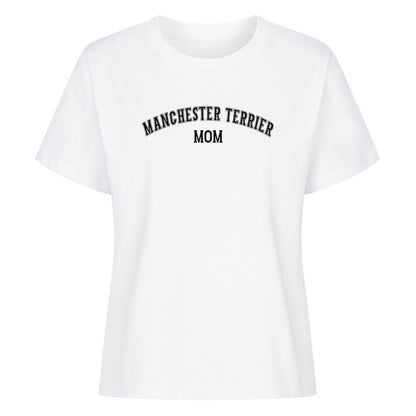 Premium Damen-Shirt "Manchester Terrier - MOM" Weiß – hunde-shirt.de