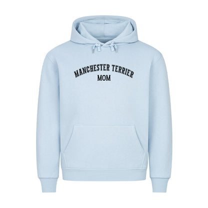 Premium Hoodie "Manchester Terrier - MOM" Babyblau – hunde-shirt.de