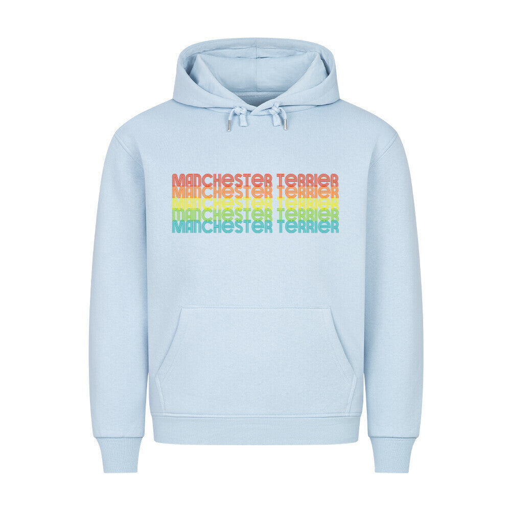 Premium Hoodie "Manchester Terrier - RETRO" Babyblau – hunde-shirt.de