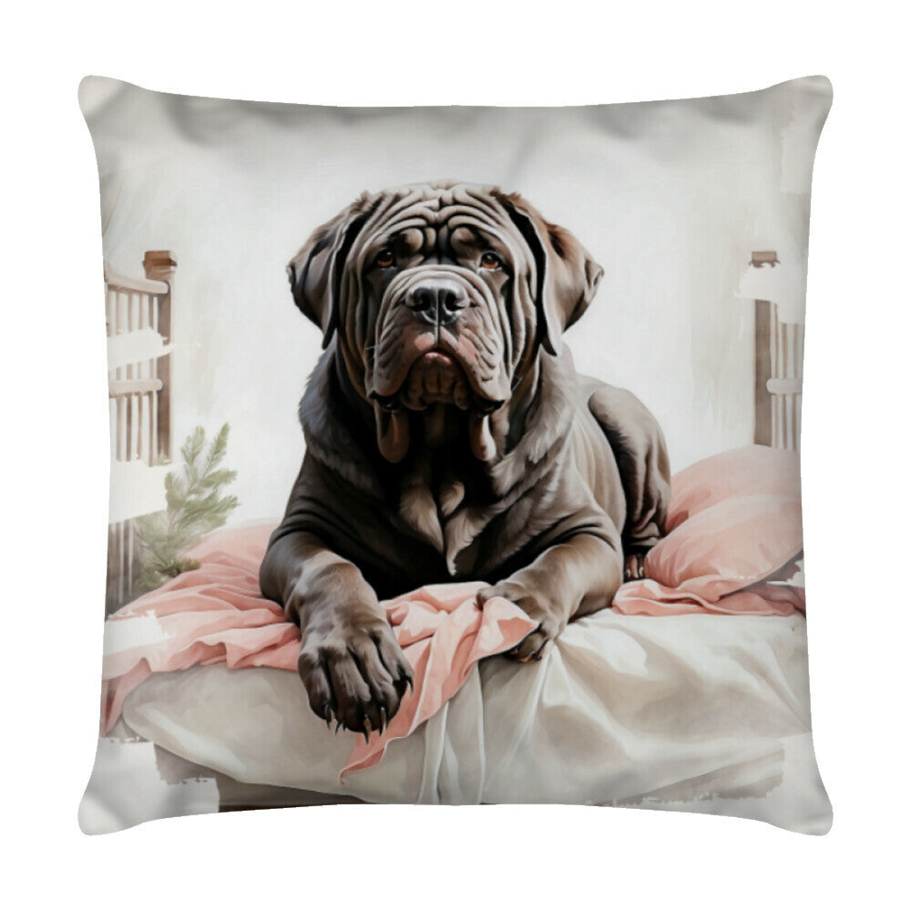 Kissen "Mastino - Relax" Weiß – hunde-shirt.de