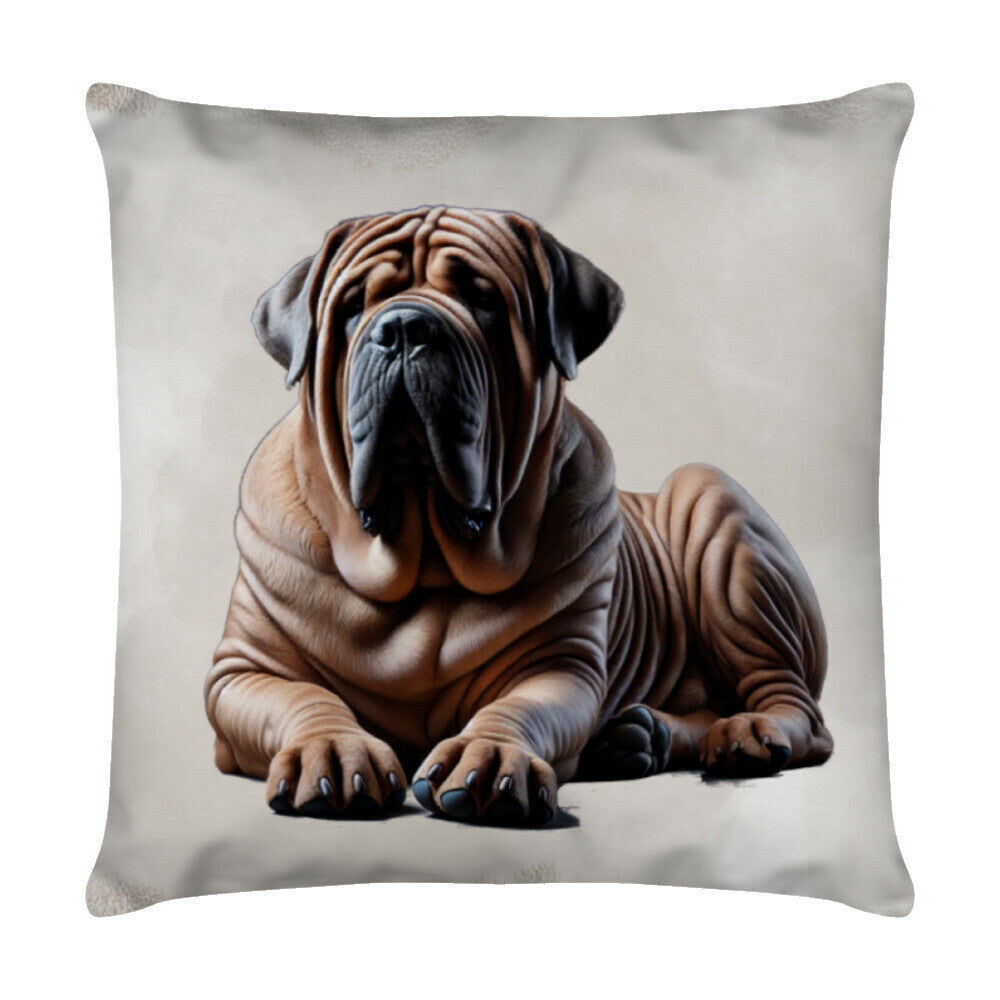 Kissen "Mastino - Pause" Weiß – hunde-shirt.de