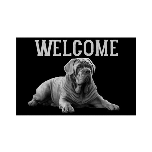 Fußmatte "Mastino - WELCOME" Weiß – hunde-shirt.de