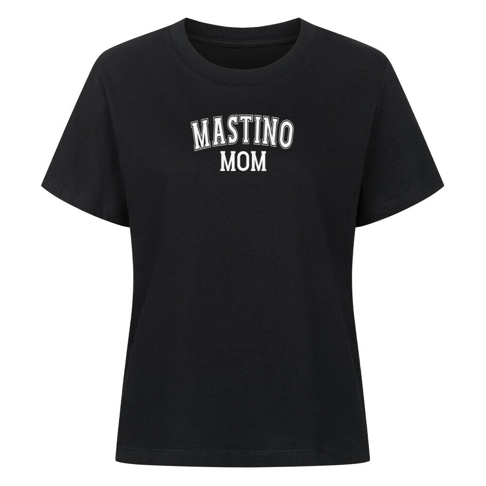 Premium Damen-Shirt "Mastino - MOM" Schwarz – hunde-shirt.de