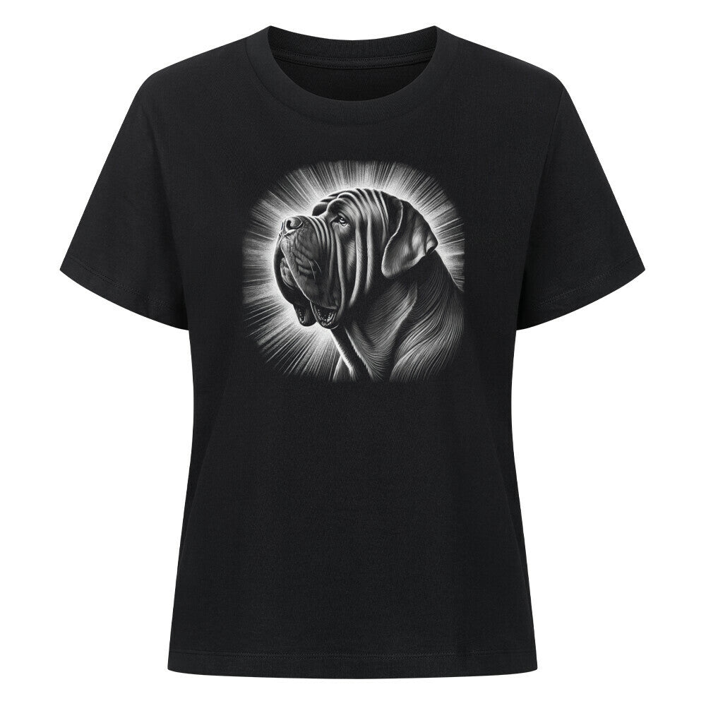 Premium Damen-Shirt "Mastino - Shine" Schwarz – hunde-shirt.de