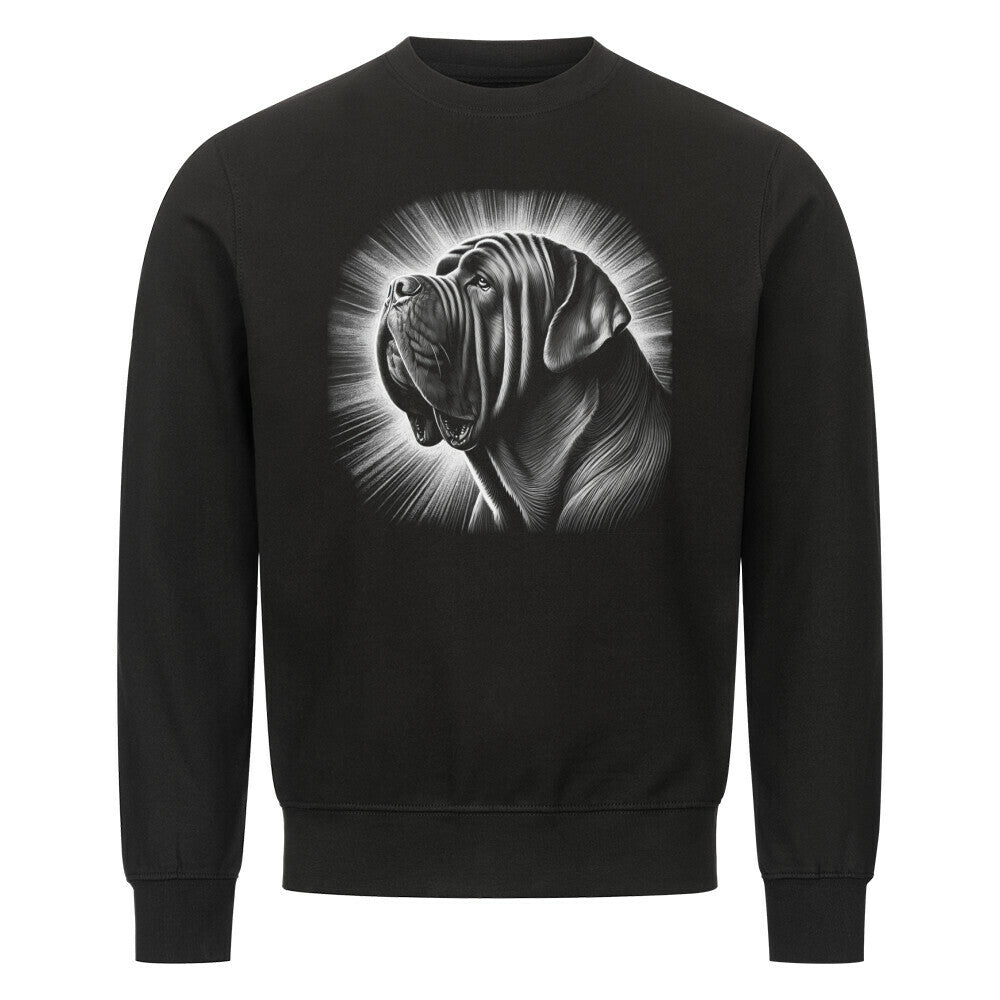 Premium Sweatshirt "Mastino - Shine" Schwarz – hunde-shirt.de