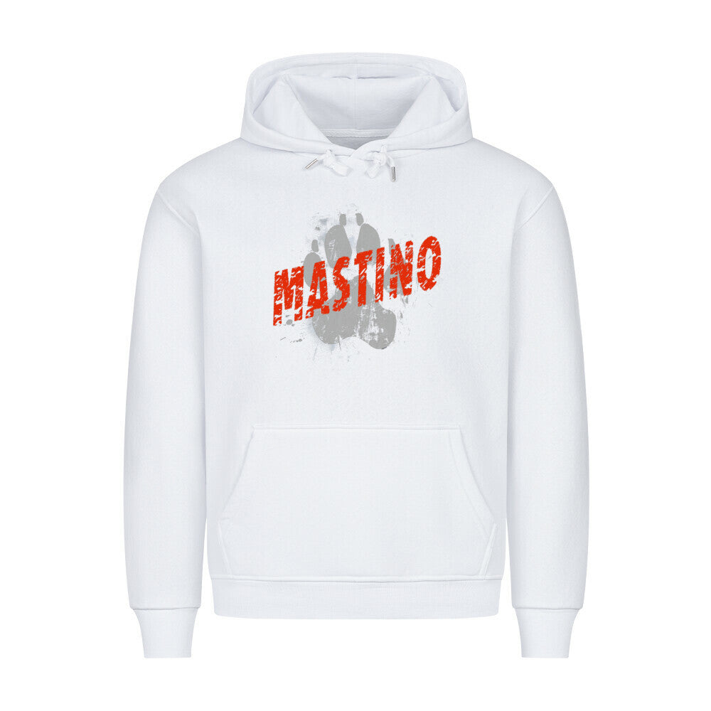Premium Hoodie "Mastino - PAW" Weiß – hunde-shirt.de