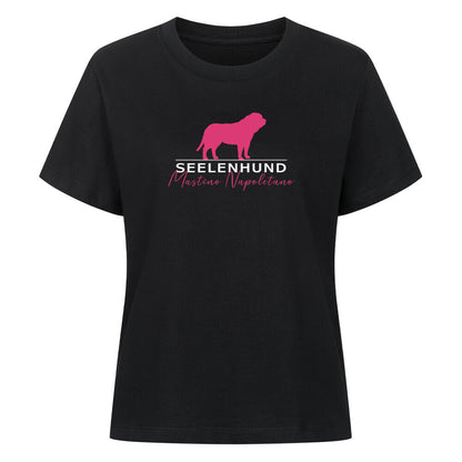 Premium Damen-Shirt "Mastino - Seelenhund" Schwarz – hunde-shirt.de