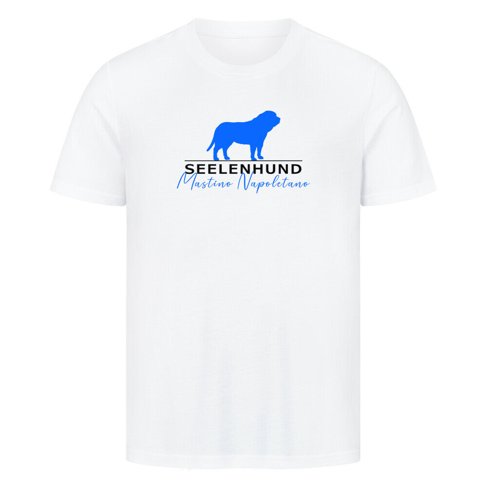 Premium T-Shirt "Mastino - Seelenhund" Weiß – hunde-shirt.de