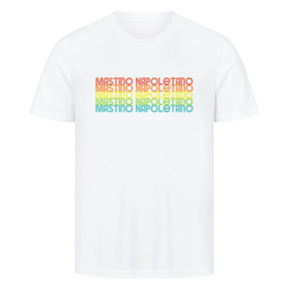 Premium T-Shirt "Mastino - RETRO" Weiß – hunde-shirt.de