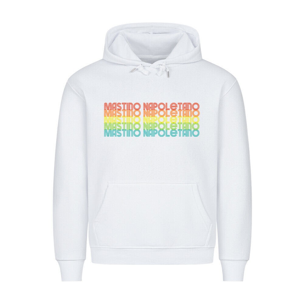 Premium Hoodie "Mastino - RETRO" Weiß – hunde-shirt.de