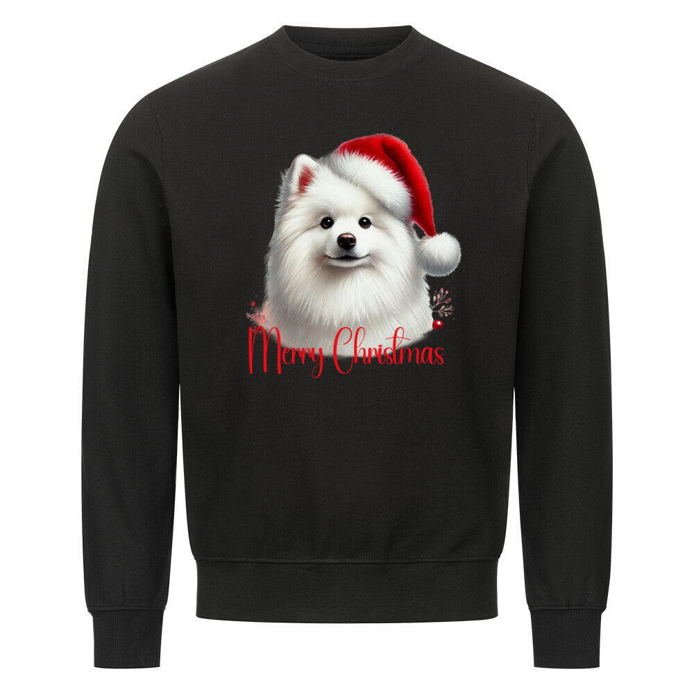Premium Sweatshirt "Mittelspitz - Merry Christmas" Schwarz – hunde-shirt.de