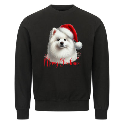 Premium Sweatshirt "Mittelspitz - Merry Christmas" Schwarz – hunde-shirt.de