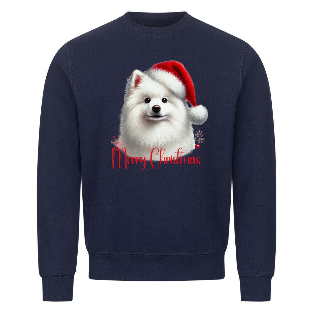 Premium Sweatshirt "Mittelspitz - Merry Christmas" Navy Blue – hunde-shirt.de