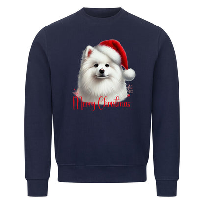 Premium Sweatshirt "Mittelspitz - Merry Christmas" Navy Blue – hunde-shirt.de