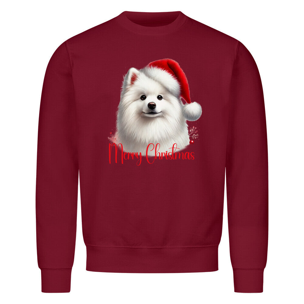 Premium Sweatshirt "Mittelspitz - Merry Christmas" Burgunder – hunde-shirt.de