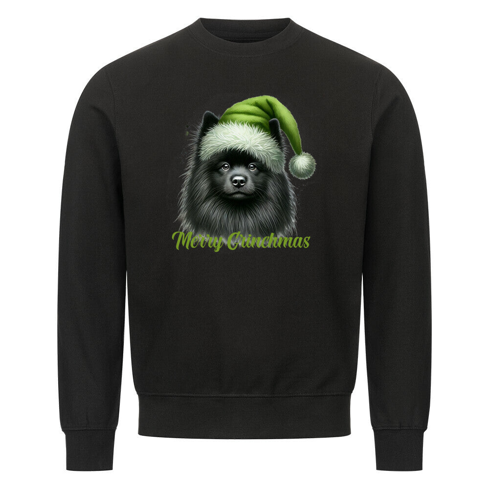 Premium Sweatshirt "Mittelspitz - Merry Grinchmas" Schwarz – hunde-shirt.de
