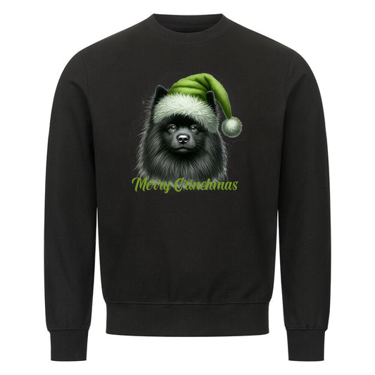 Premium Sweatshirt "Mittelspitz - Merry Grinchmas" Schwarz – hunde-shirt.de