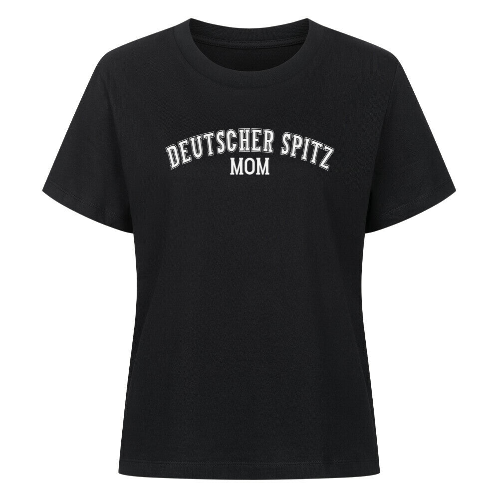 Premium Damen-Shirt "Deutscher Spitz - MOM" Schwarz – hunde-shirt.de