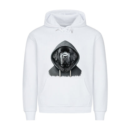 Premium Hoodie "Neufundländer - Hooded" Weiß – hunde-shirt.de