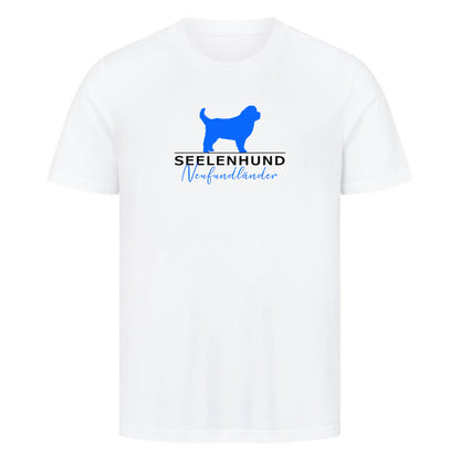 Premium T-Shirt "Neufundländer - Seelenhund" Weiß – hunde-shirt.de