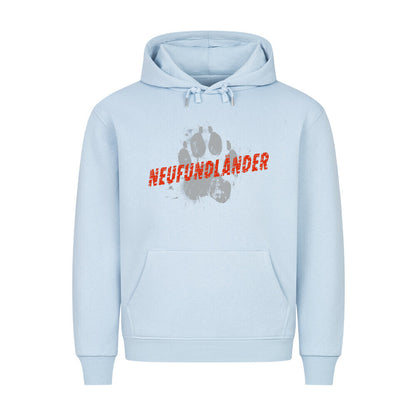 Premium Hoodie "Neufundländer - PAW" Babyblau – hunde-shirt.de