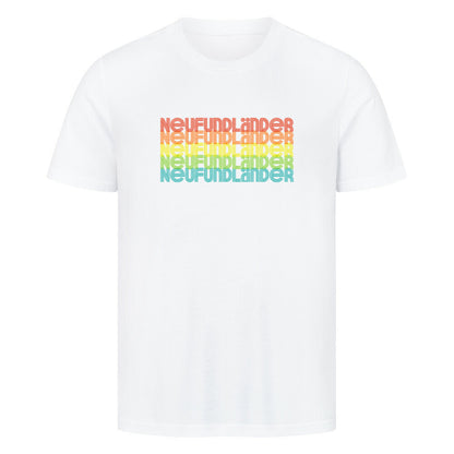 Premium T-Shirt "Neufundländer - RETRO" Weiß – hunde-shirt.de