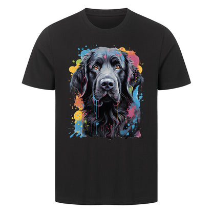 Premium T-Shirt "Neufundländer - ART" Schwarz – hunde-shirt.de