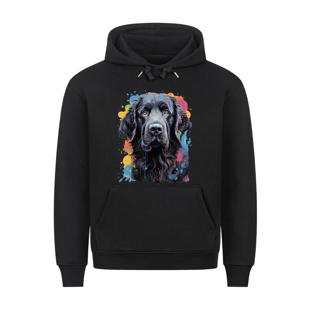 Premium Hoodie "Neufundländer - ART" Schwarz – hunde-shirt.de