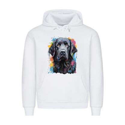 Premium Hoodie "Neufundländer - ART" Weiß – hunde-shirt.de