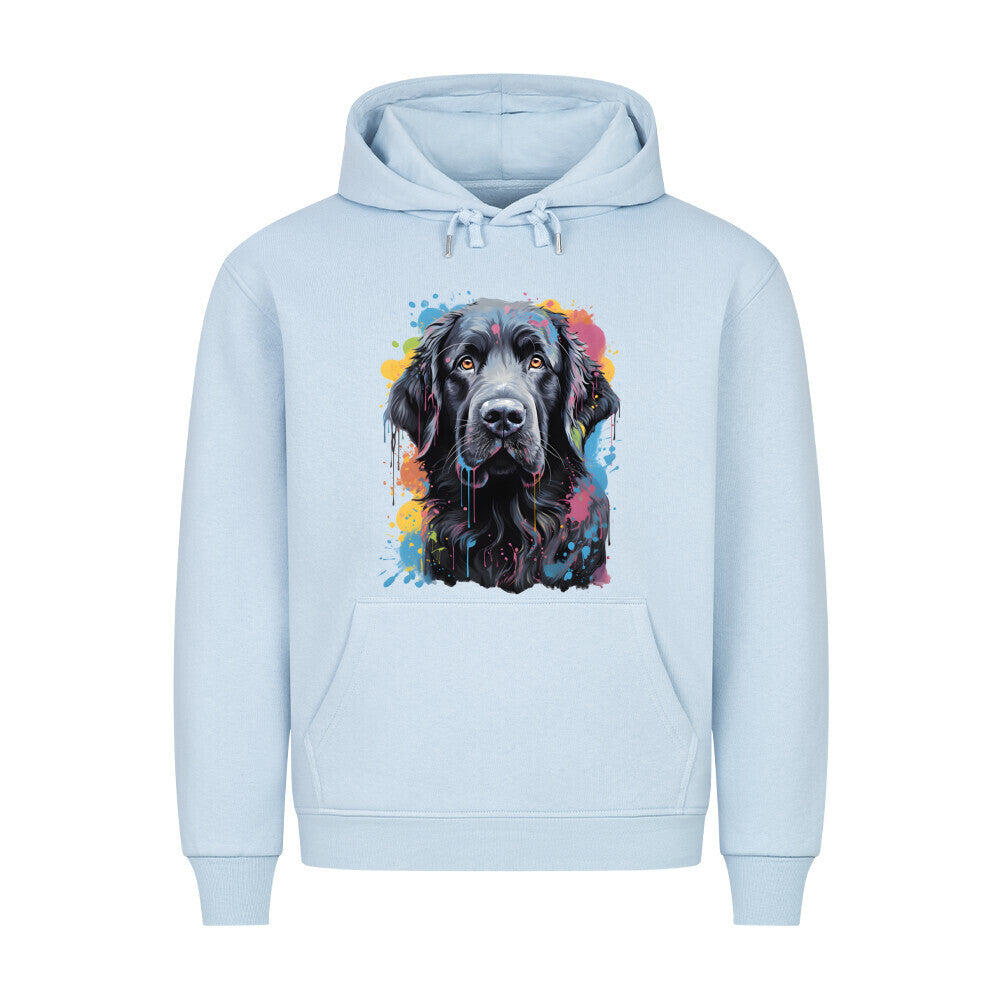 Premium Hoodie "Neufundländer - ART" Babyblau – hunde-shirt.de