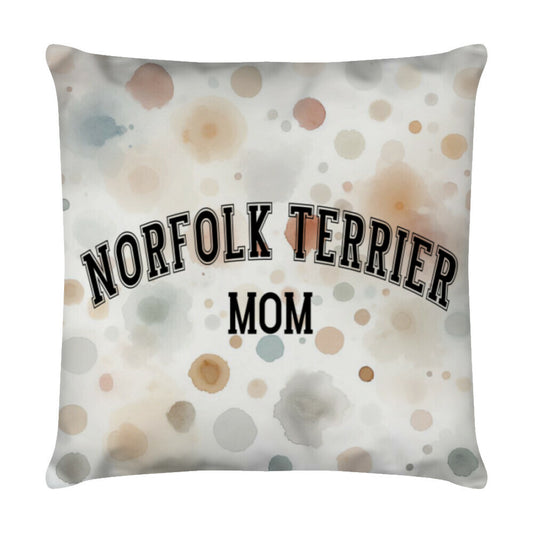 Kissen "Norfolk - MOM" Weiß – hunde-shirt.de