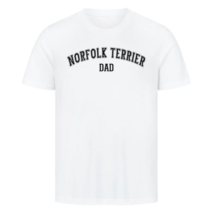 Premium T-Shirt "Norfolk - DAD" Weiß – hunde-shirt.de