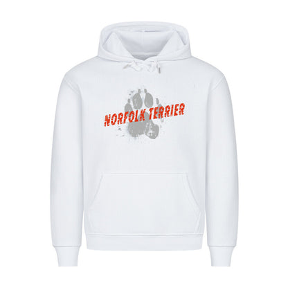 Premium Hoodie "Norfolk - PAW" Weiß – hunde-shirt.de