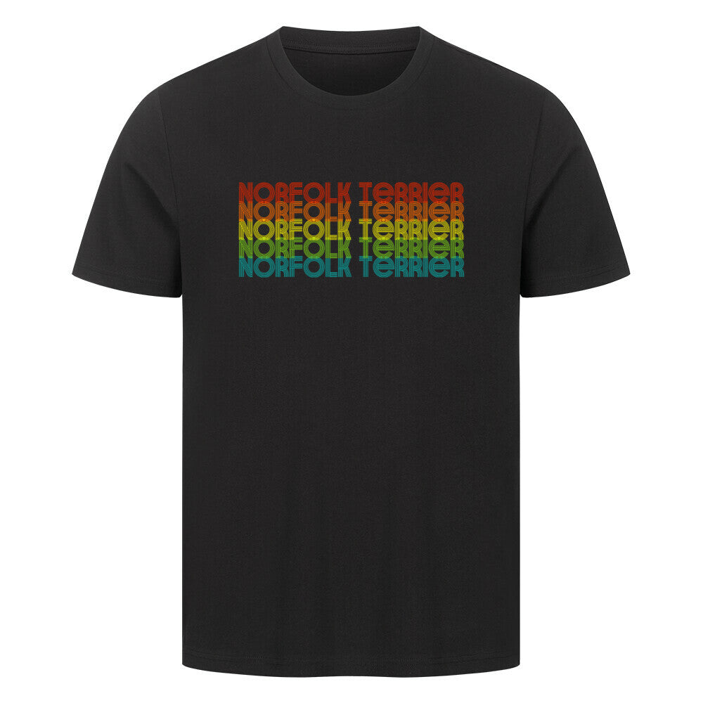 Premium T-Shirt "Norfolk - RETRO" Schwarz – hunde-shirt.de