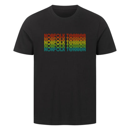 Premium T-Shirt "Norfolk - RETRO" Schwarz – hunde-shirt.de