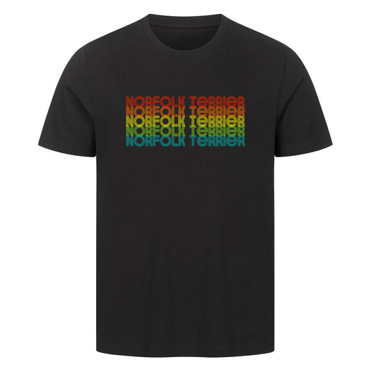 Premium T-Shirt "Norfolk - RETRO" Schwarz – hunde-shirt.de
