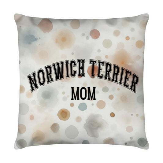 Kissen "Norwich - MOM" Weiß – hunde-shirt.de
