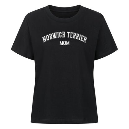 Premium Damen-Shirt "Norwich Terrier - MOM" Schwarz – hunde-shirt.de