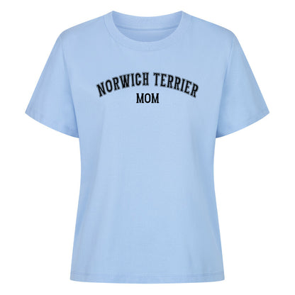 Premium Damen-Shirt "Norwich Terrier - MOM" Sky Blue – hunde-shirt.de
