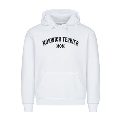 Premium Hoodie "Norwich Terrier - MOM" Weiß – hunde-shirt.de