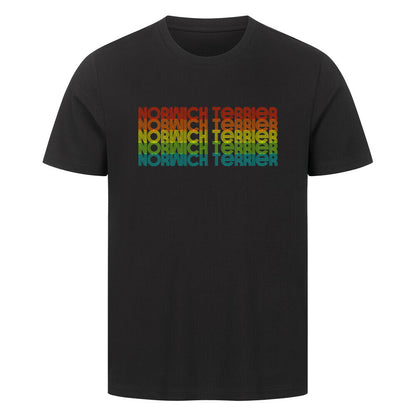 Premium T-Shirt "Norwich Terrier - RETRO" Schwarz – hunde-shirt.de