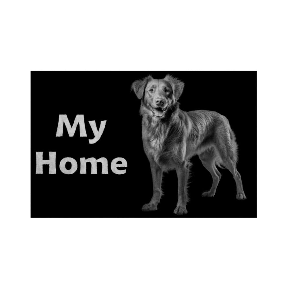 Fußmatte "Nova Scotia - My Home" Weiß – hunde-shirt.de