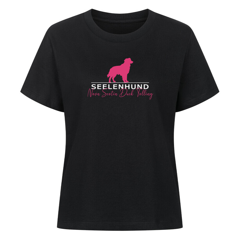 Premium Damen-Shirt "Nova Scotia - Seelenhund" Schwarz – hunde-shirt.de