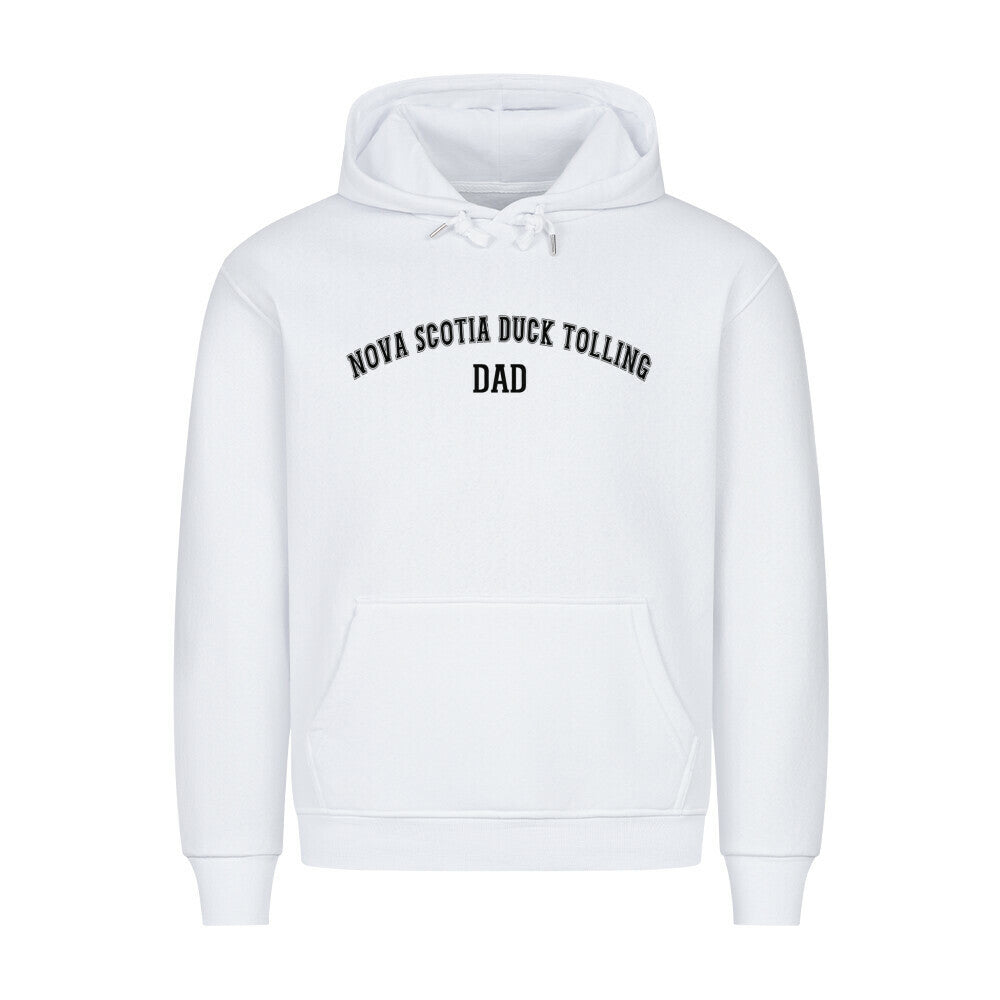 Premium Hoodie "Nova Scotia - DAD" Weiß – hunde-shirt.de