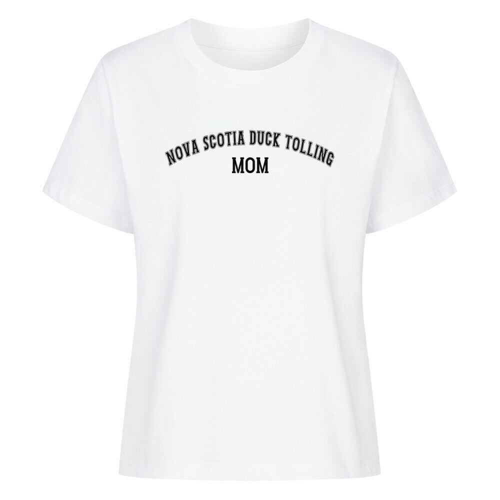 Premium Damen-Shirt "Nova Scotia - MOM" Weiß – hunde-shirt.de