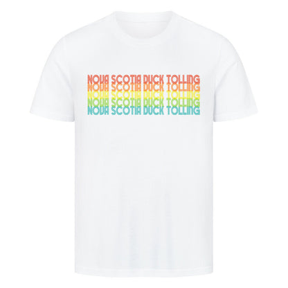 Premium T-Shirt "Nova Scotia - RETRO" Weiß – hunde-shirt.de